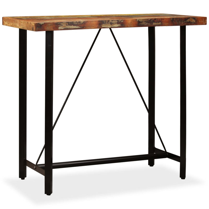 Bar Table 120x60x107 cm Solid Reclaimed Wood Payday Deals