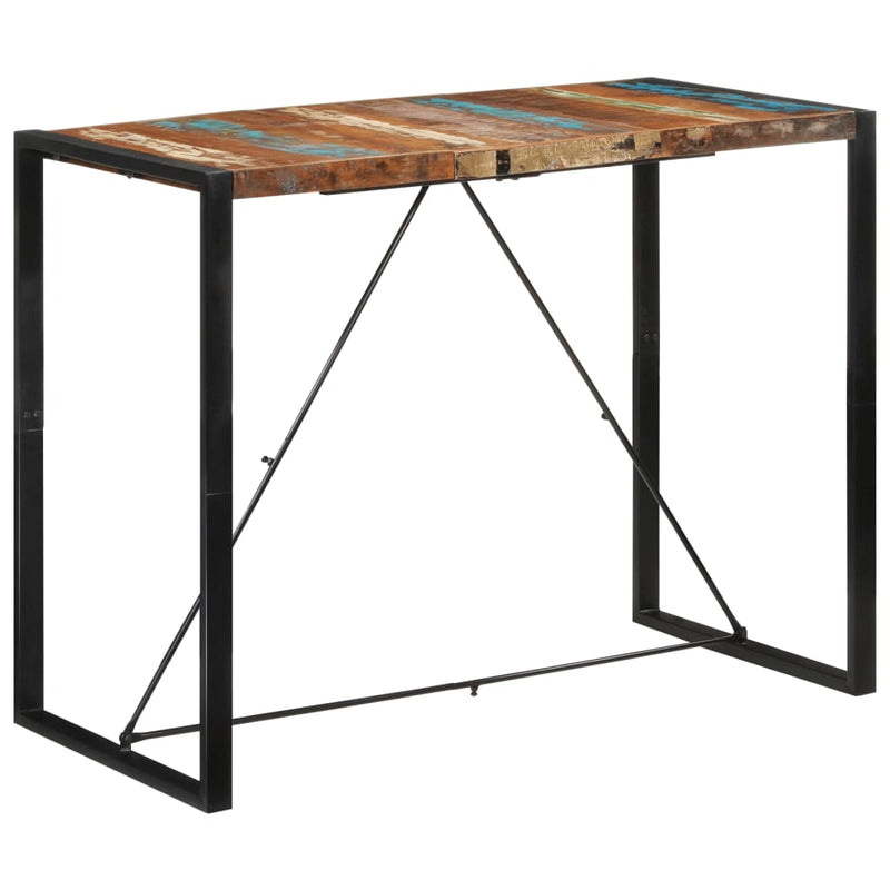Bar Table 140x70x110 cm Solid Wood Reclaimed Payday Deals