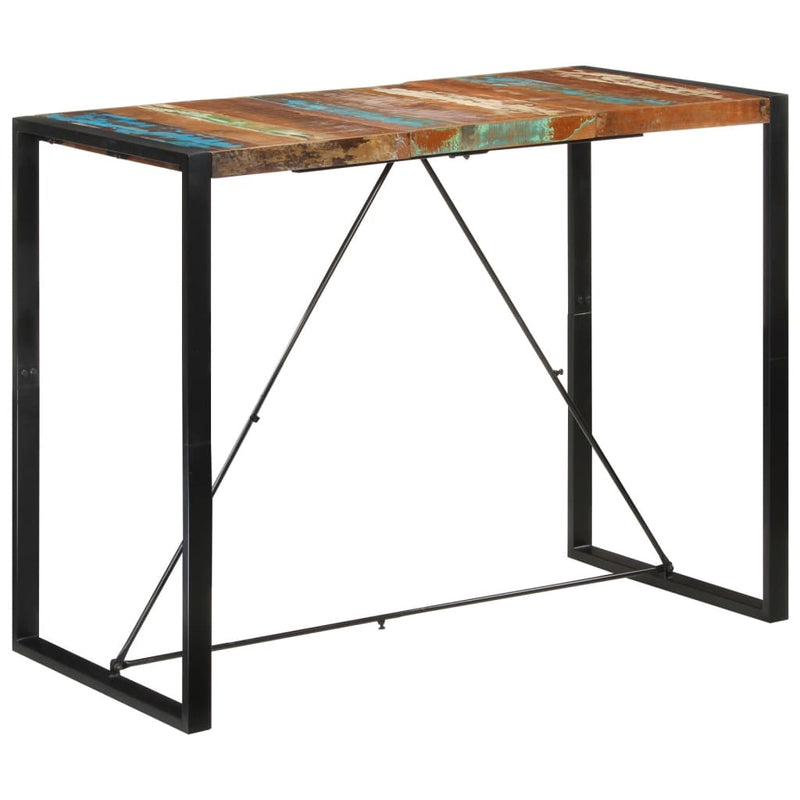 Bar Table 140x70x110 cm Solid Wood Reclaimed Payday Deals