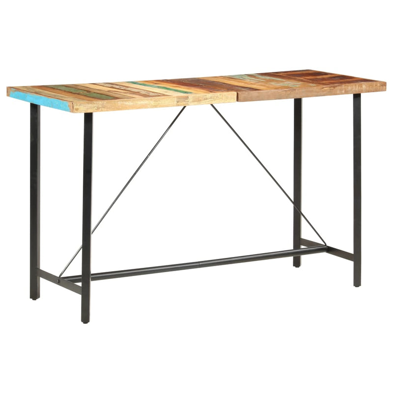 Bar Table 180x70x107 cm Solid Reclaimed Wood Payday Deals
