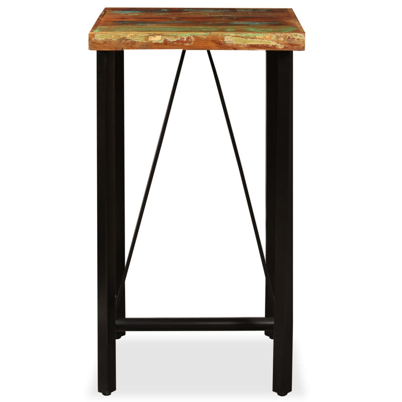 Bar Table 60x60x107 cm Solid Reclaimed Wood Payday Deals