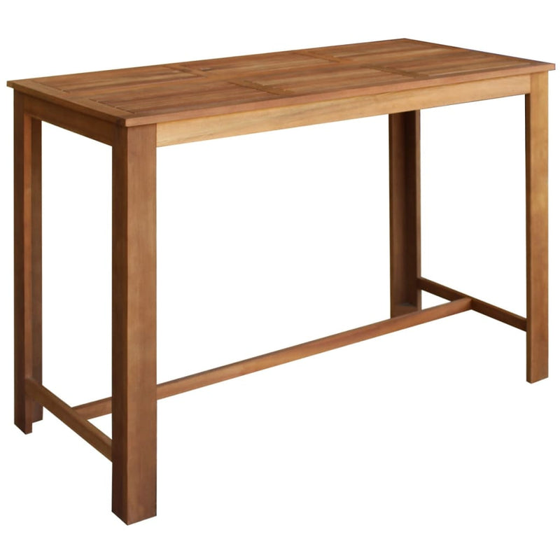 Bar Table and Chair Set 7 Pieces Solid Acacia Wood Payday Deals
