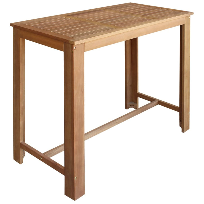 Bar Table and Stool Set 5 Pieces Solid Acacia Wood Payday Deals