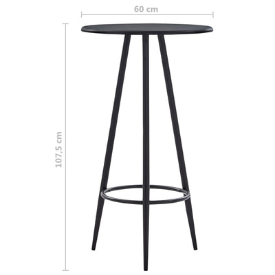 Bar Table Black 60x107.5 cm MDF Payday Deals