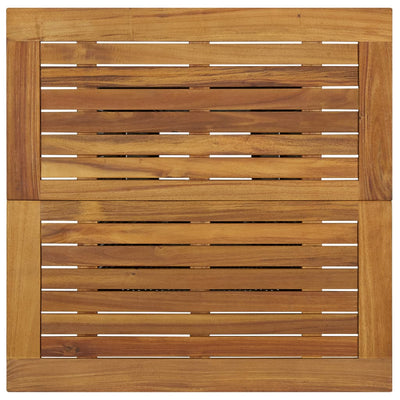 Bar Table Black 80x80x110 cm Poly Rattan and Solid Acacia Wood Payday Deals