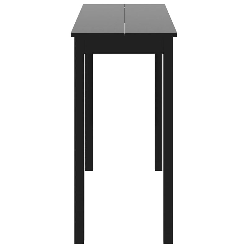 Bar Table MDF Black 115x55x107 cm Payday Deals
