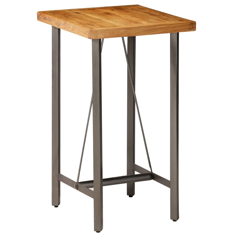 Bar Table Solid Reclaimed Teak 60x60x107 cm Payday Deals