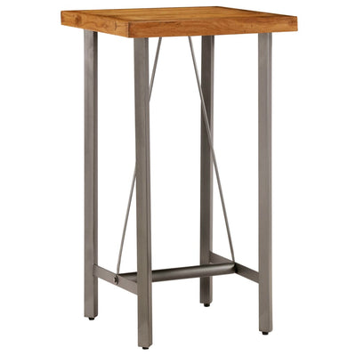 Bar Table Solid Reclaimed Teak 60x60x107 cm Payday Deals