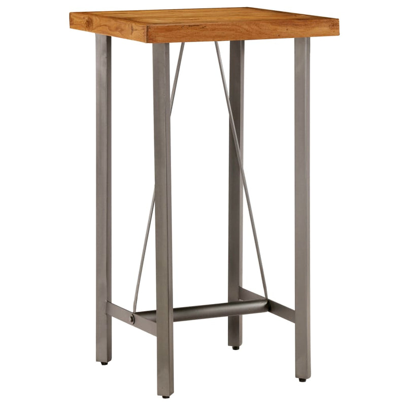 Bar Table Solid Reclaimed Teak 60x60x107 cm Payday Deals