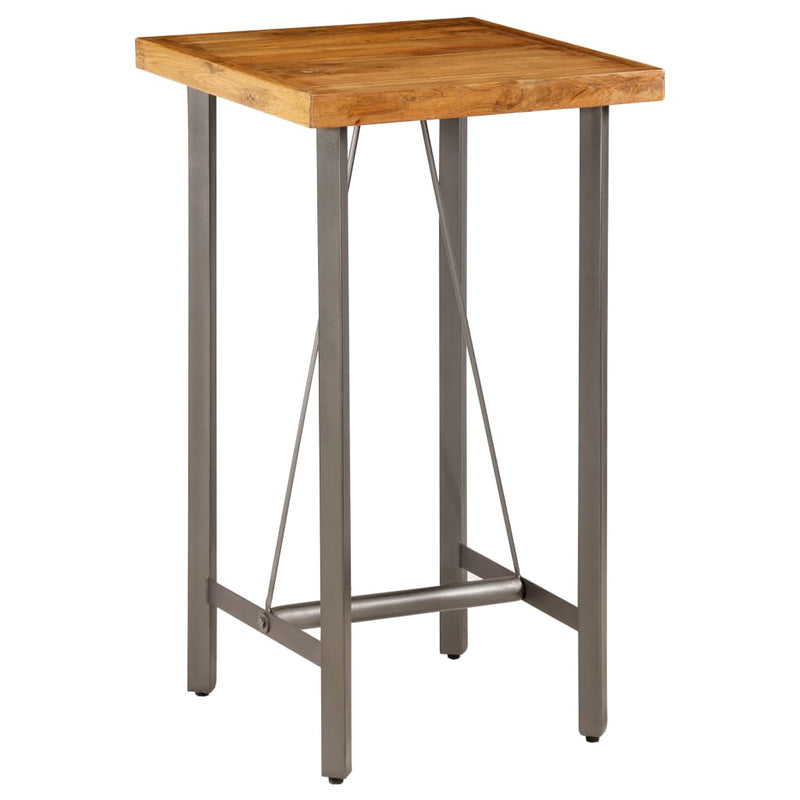 Bar Table Solid Reclaimed Teak 60x60x107 cm Payday Deals