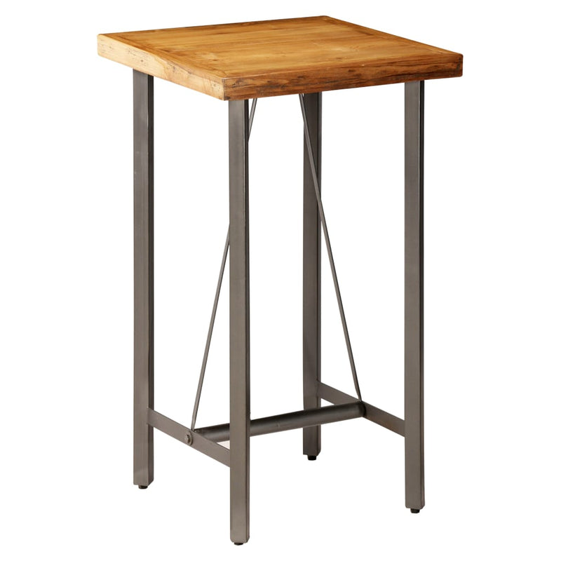 Bar Table Solid Reclaimed Teak 60x60x107 cm Payday Deals