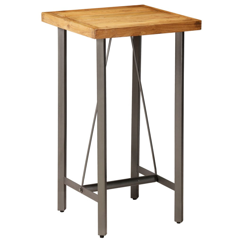 Bar Table Solid Reclaimed Teak 60x60x107 cm Payday Deals