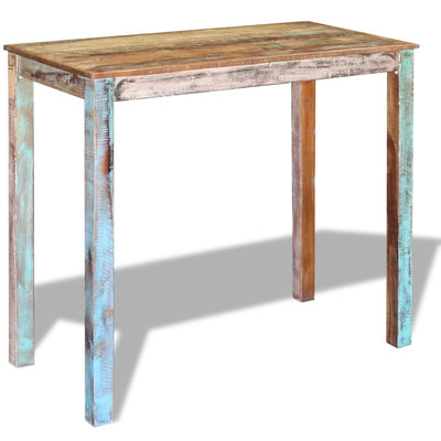 Bar Table Solid Reclaimed Wood 115x60x107 cm Payday Deals