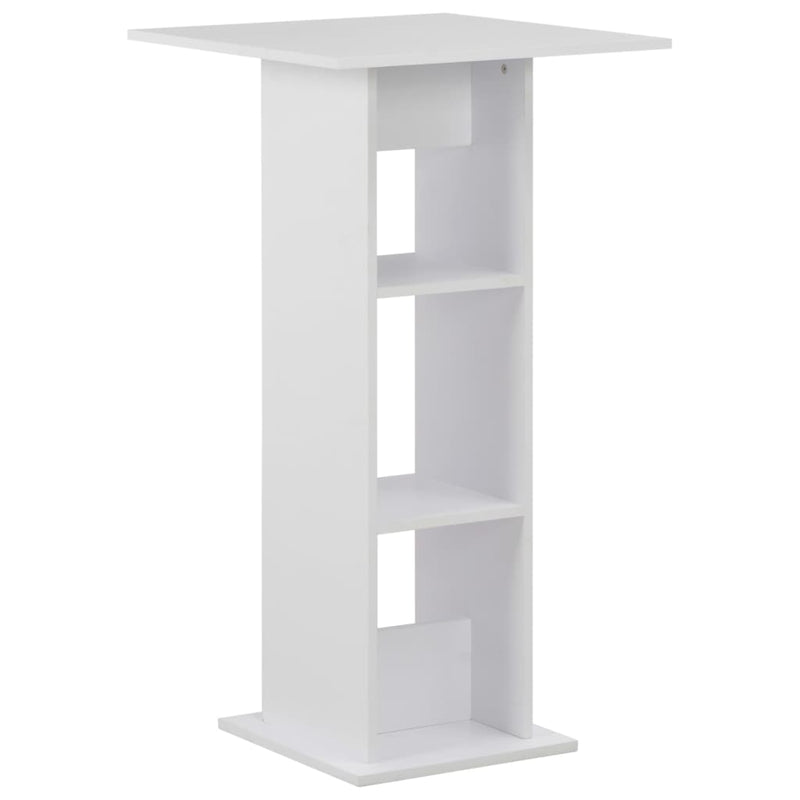 Bar Table White 60x60x110 cm Payday Deals