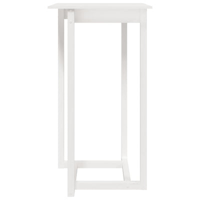 Bar Table White 60x60x110 cm Solid Wood Pine Payday Deals