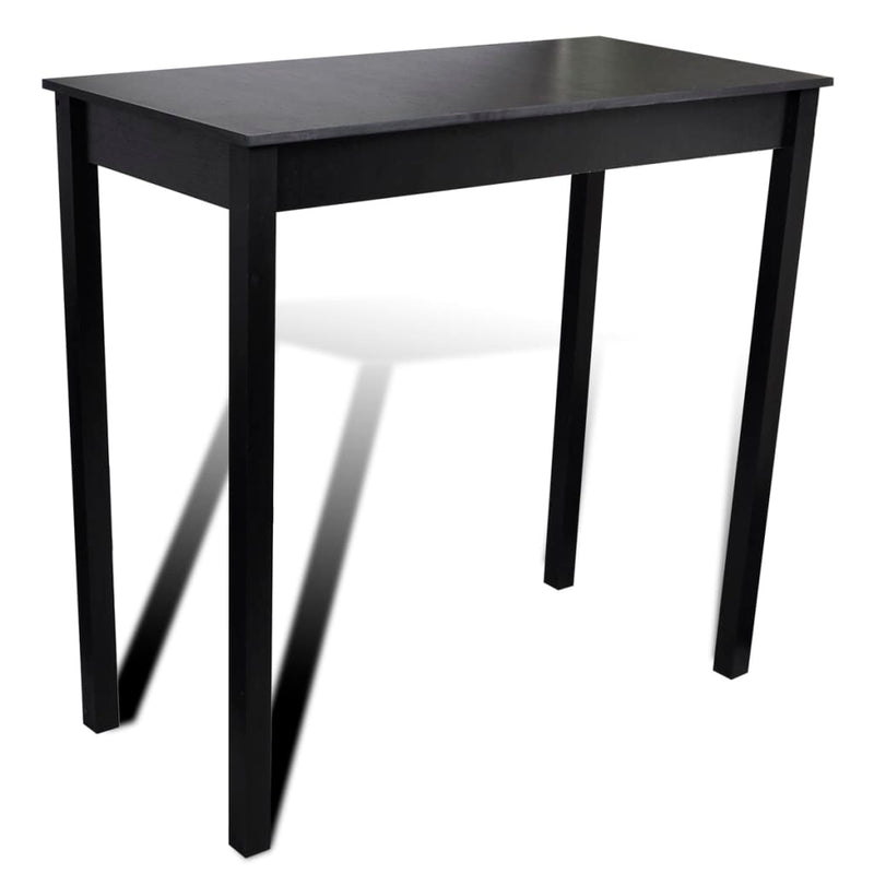 Bar Table with 4 Bar Chairs Black Payday Deals