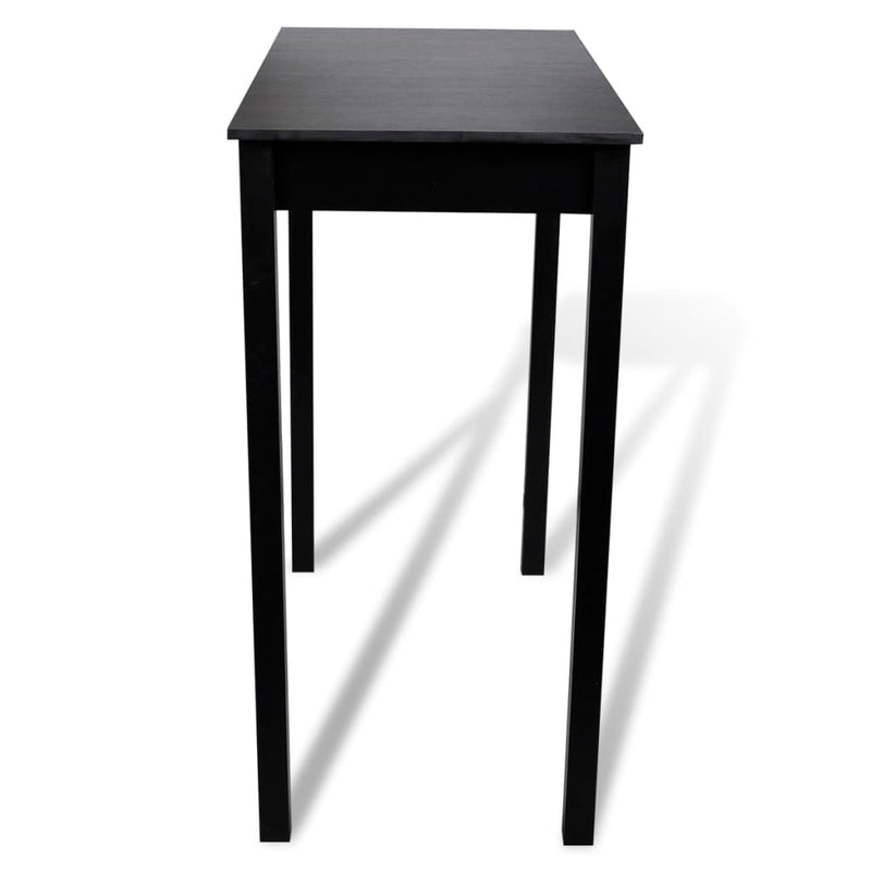 Bar Table with 4 Bar Chairs Black Payday Deals