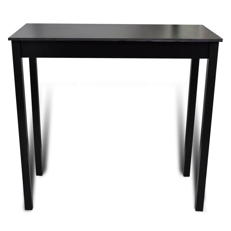 Bar Table with 4 Bar Chairs Black Payday Deals