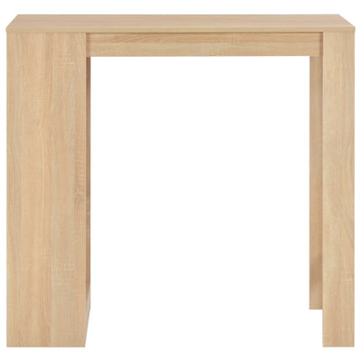 Bar Table with Shelf Oak 110x50x103 cm Payday Deals