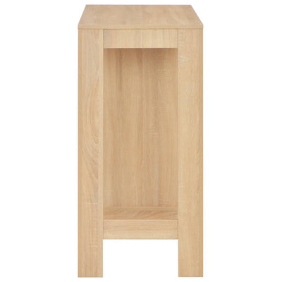 Bar Table with Shelf Oak 110x50x103 cm Payday Deals
