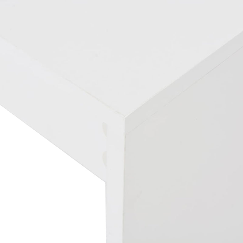 Bar Table with Shelf White 110x50x103 cm Payday Deals