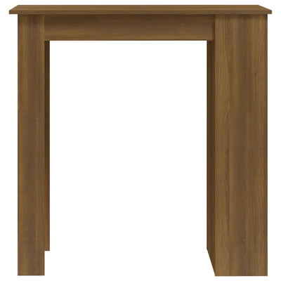 Bar Table with Storage Rack Brown Oak 102x50x103.5 cm Engineered Wood Payday Deals