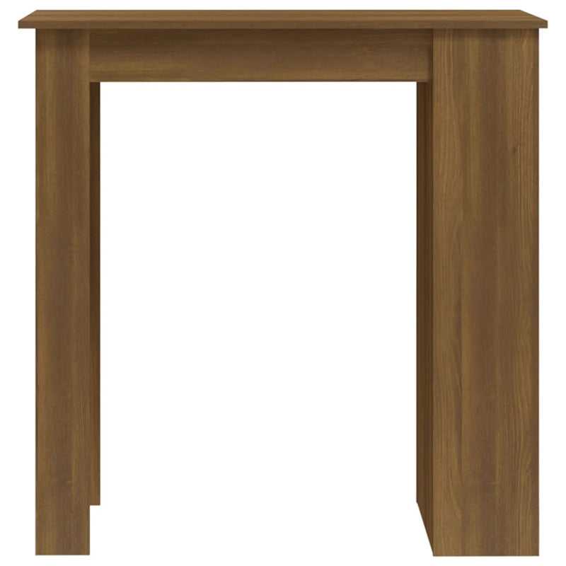 Bar Table with Storage Rack Brown Oak 102x50x103.5 cm Engineered Wood Payday Deals