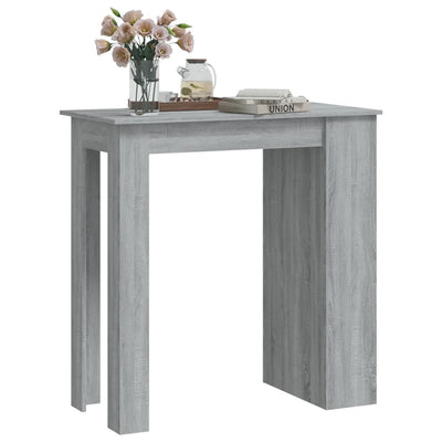 Bar Table with Storage Rack Grey Sonoma 102x50x103.5cm Engineered Wood Payday Deals