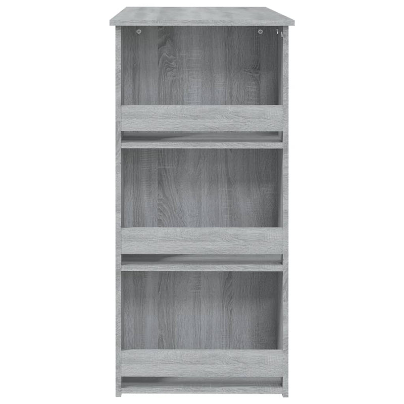 Bar Table with Storage Rack Grey Sonoma 102x50x103.5cm Engineered Wood Payday Deals