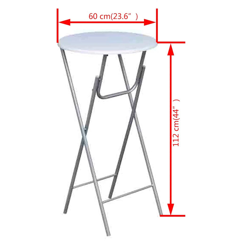 Bar Tables 4 pcs with MDF Tabletop White Payday Deals