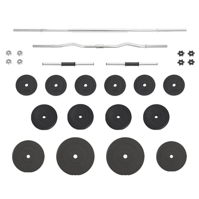 Barbell and Dumbbell with Plates 60 kg Payday Deals