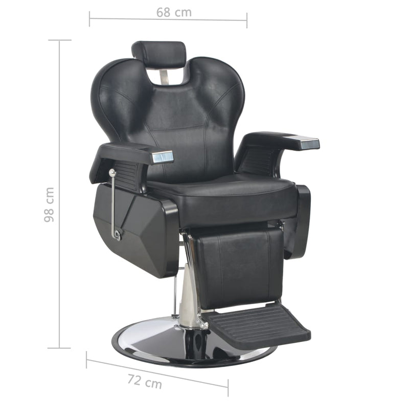 Barber Chair Black 72x68x98 cm Faux Leather Payday Deals