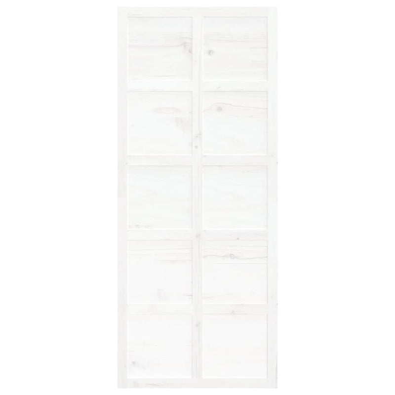 Barn Door White 90x1.8x214 cm Solid Wood Pine Payday Deals