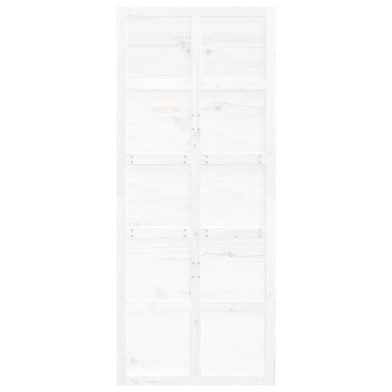 Barn Door White 90x1.8x214 cm Solid Wood Pine Payday Deals