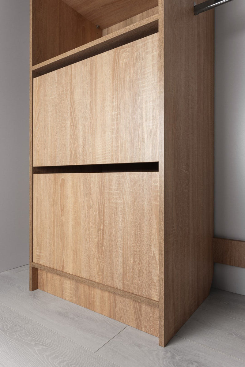 BASEL 2M WALK IN WARDROBE KIT - CLASSIC - NATURAL OAK Payday Deals