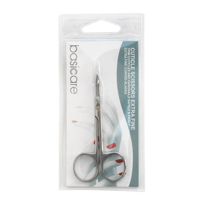 Basicare Extra Fine Cuticle And Hangnail curved Blade Scissors