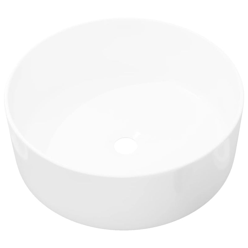 Basin Round Ceramic White 40x15 cm Payday Deals