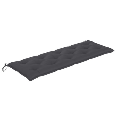 Batavia Bench with Anthracite Cushion 150 cm Solid Wood Teak Payday Deals