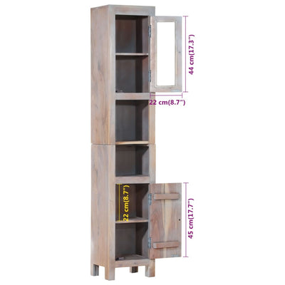 Bathroom Cabinet 30x25x160 cm Solid Wood Acacia Payday Deals