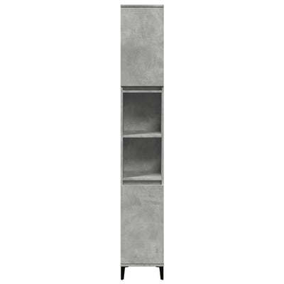 Bathroom Cabinet Concrete Grey 30x30x190 cm Engineered Wood Payday Deals