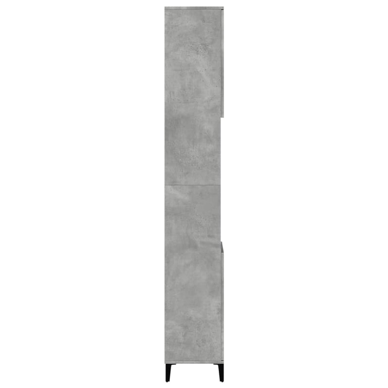 Bathroom Cabinet Concrete Grey 30x30x190 cm Engineered Wood Payday Deals