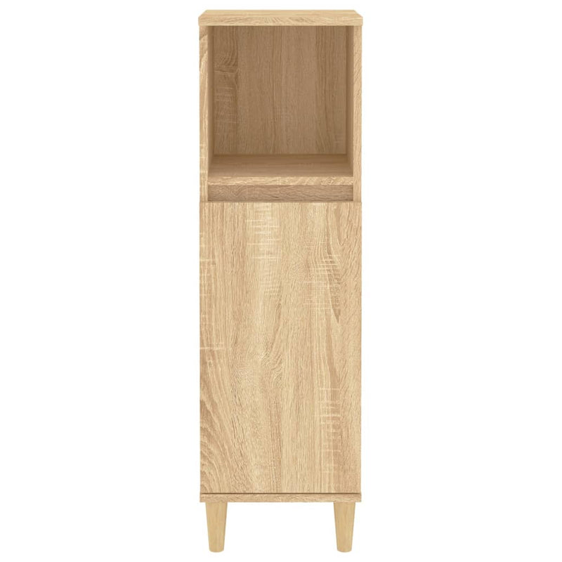 Bathroom Cabinet Sonoma Oak 30x30x100 cm Engineered Wood Payday Deals