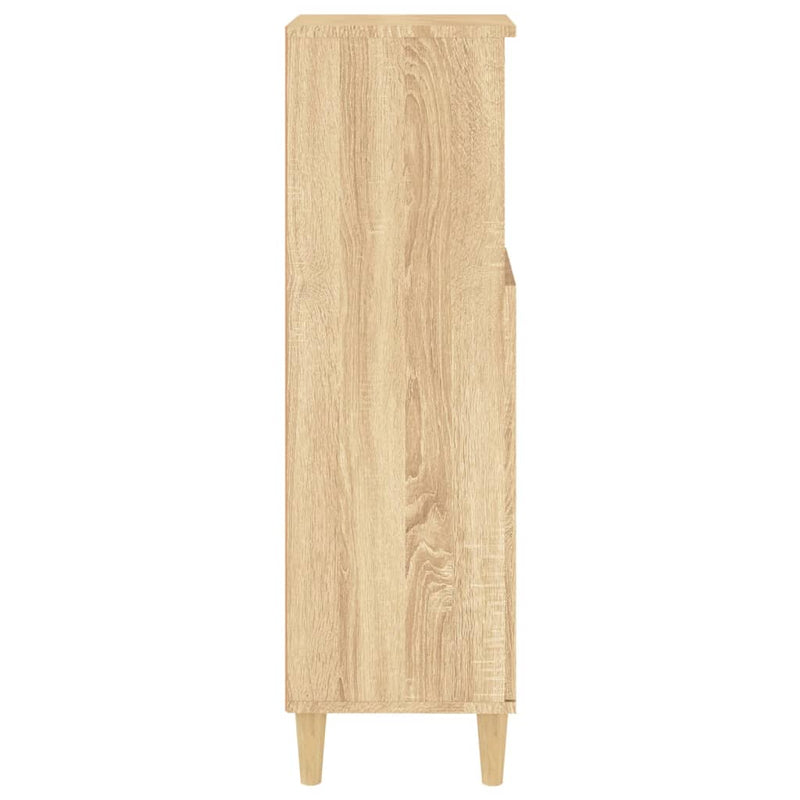 Bathroom Cabinet Sonoma Oak 30x30x100 cm Engineered Wood Payday Deals