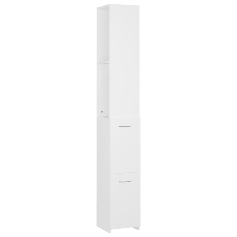 Bathroom Cabinet White 25x26.5x170 cm Engineered Wood Payday Deals