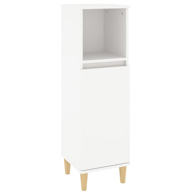 Bathroom Cabinet White 30x30x100 cm Engineered Wood Payday Deals