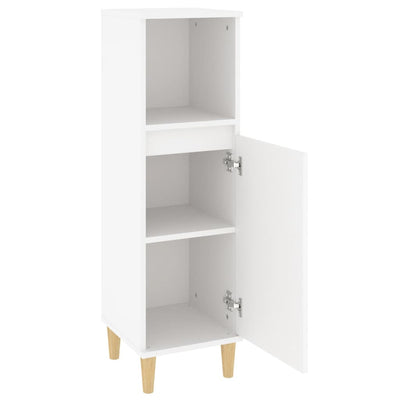Bathroom Cabinet White 30x30x100 cm Engineered Wood Payday Deals