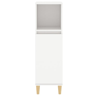Bathroom Cabinet White 30x30x100 cm Engineered Wood Payday Deals