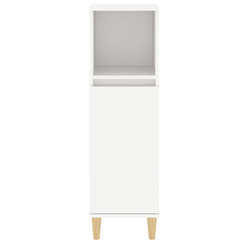 Bathroom Cabinet White 30x30x100 cm Engineered Wood Payday Deals