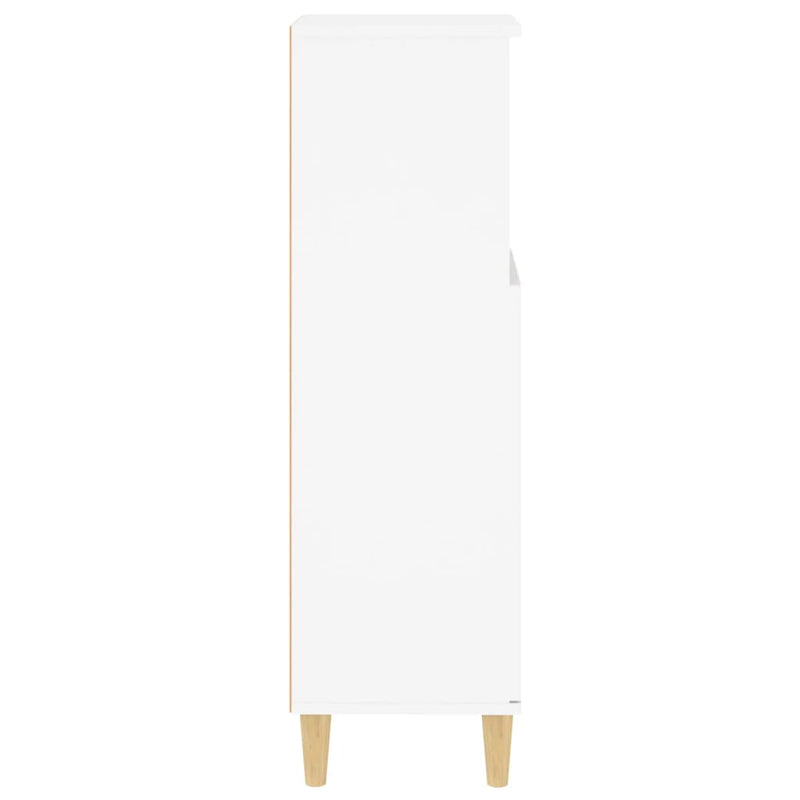 Bathroom Cabinet White 30x30x100 cm Engineered Wood Payday Deals