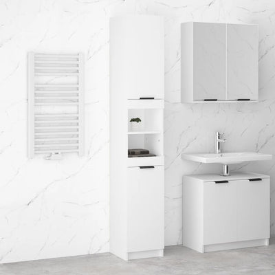 Bathroom Cabinet White 32x34x188.5 cm Engineered Wood Payday Deals